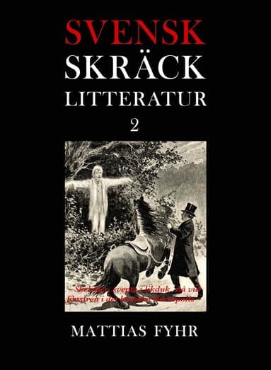 Omslag till boken Svensk skräcklitteratur 2. Skeletter, svepta i likduk, stå vid fönstren i det hemska Necropolis : från 1850-tal till 2010-tal av Mattias Fyhr