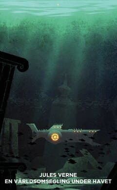 Omslag till boken En världsomsegling under havet av Jules Verne