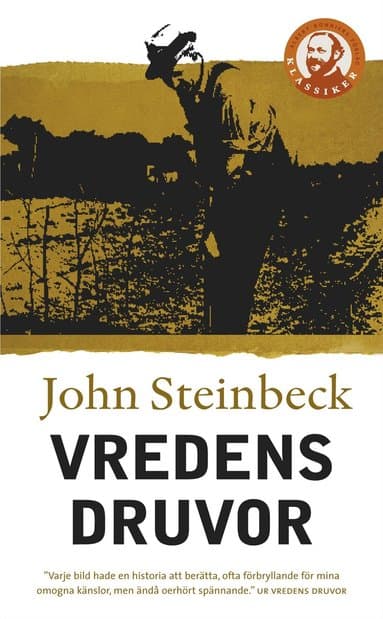 Omslag till boken Vredens druvor av John Steinbeck