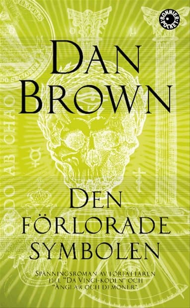 Omslag till boken Den förlorade symbolen av Dan Brown