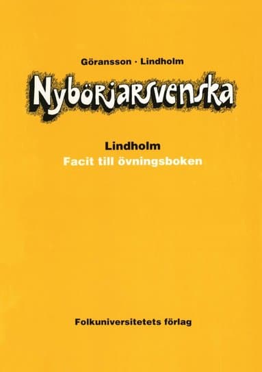 Nybörjarsvenska facit