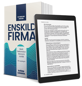 Omslag till boken Enskild firma : skatt, deklaration, ekonomi, juridik av Björn Lundén