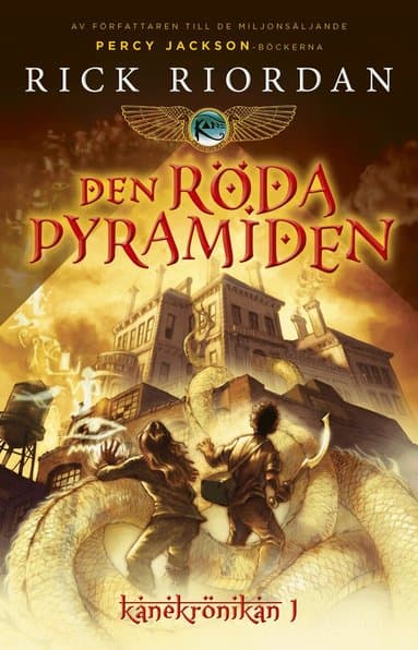 Omslag till boken Den röda pyramiden av Rick Riordan