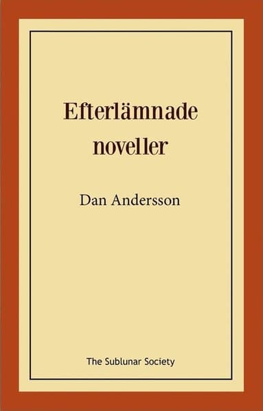 Efterlämnade noveller