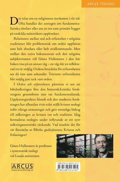 Orden och erfarenheten: Teologiska reflektioner om hur Gud ger sig tillkänna