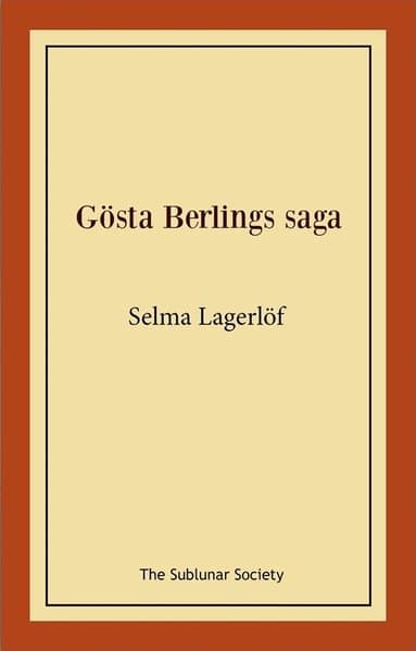 Omslag till boken Gösta Berlings saga av Selma Lagerlöf