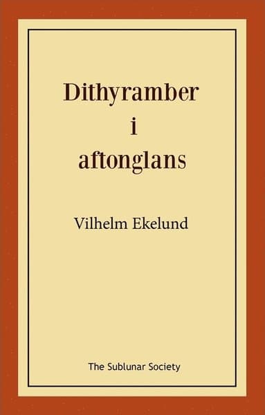 Dithyramber i aftonglans