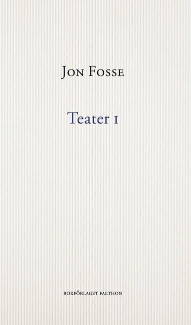 Omslag till boken Teater I av Jon Fosse