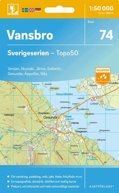 74 Vansbro Sverigeserien Topo50