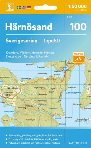 100 Härnösand Sverigeserien Topo50
