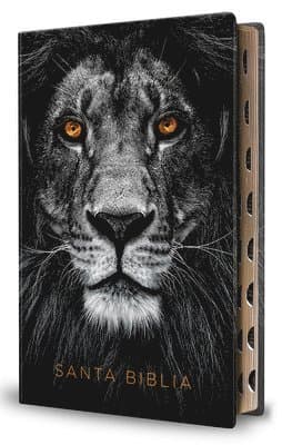 Biblia Reina Valera 1960 Letra Grande. Biblia León Símil Piel Índice / Spanish Bible Rvr 1960 Handy Size Large Print Imitation Leather Lion of Judah